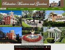 Tablet Screenshot of belvederemansionandgardens.com